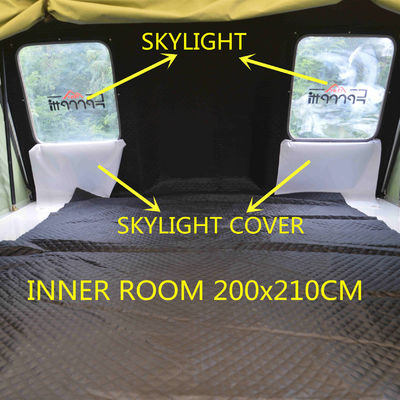 Off-Road Soft Shell Dachzelt mit Oberlicht und Fensterfläche 2,4 Quadratmeter