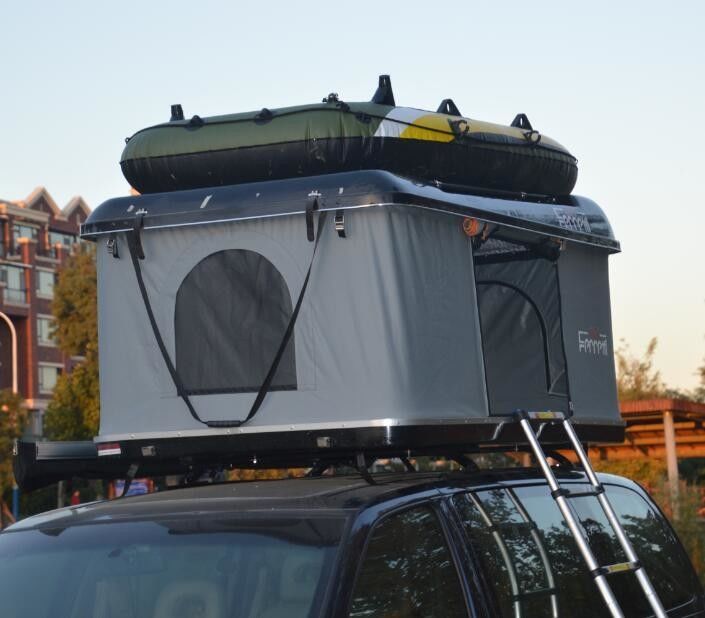 Outdoor-Reisen Wandern Hard Shell Auto-Dach-Oberzelt mit Stoff und Glasfaserschalen