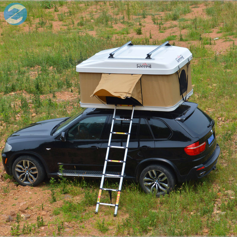 130x216x100cm Off-Road Auto-Dach-Oberzelt mit beigenem Anbauraum und Hard Shell-Design